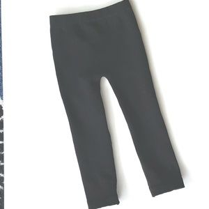 Ribbed Leggings Sz 4 Black Cotton Spandex NWOT